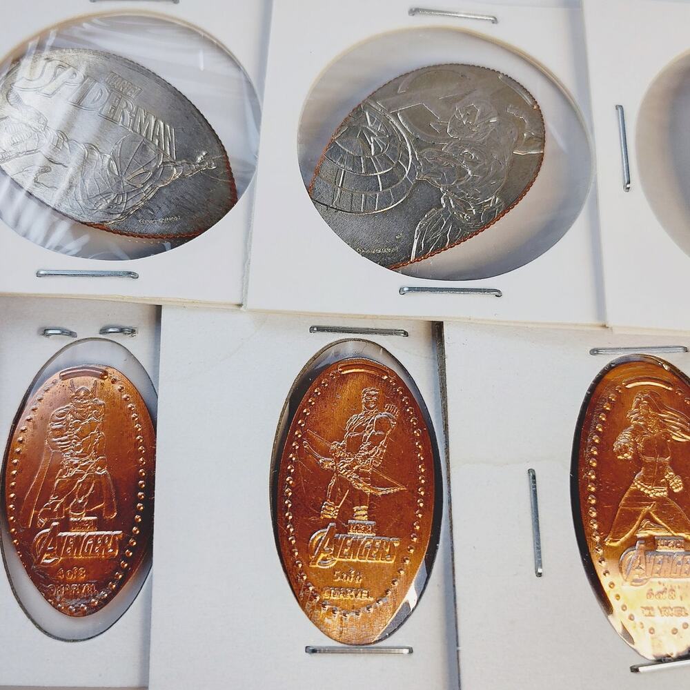 Disney California Adventure Avengers Pressed Coins - Bundle of 9 - Picture 4 of 10
